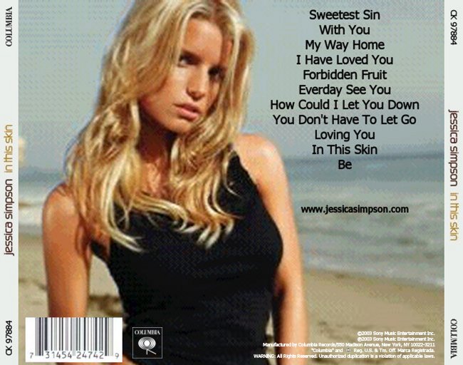 Jessica Simpson - In This Skin - Back
